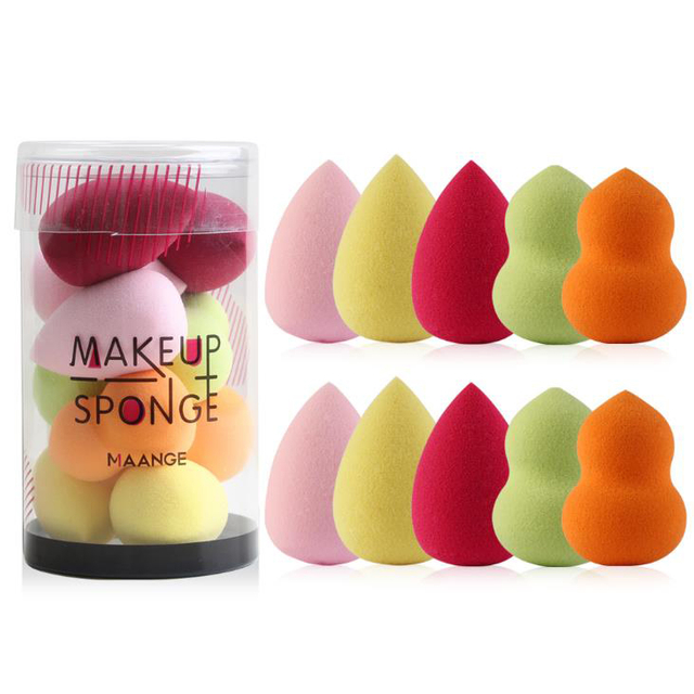 10Pcs Makeup Sponges Set